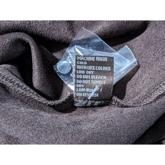 J McLaughlin faux suede Bell sleeves Keaton Mocha Brown Top size Small - Picture 5 of 5